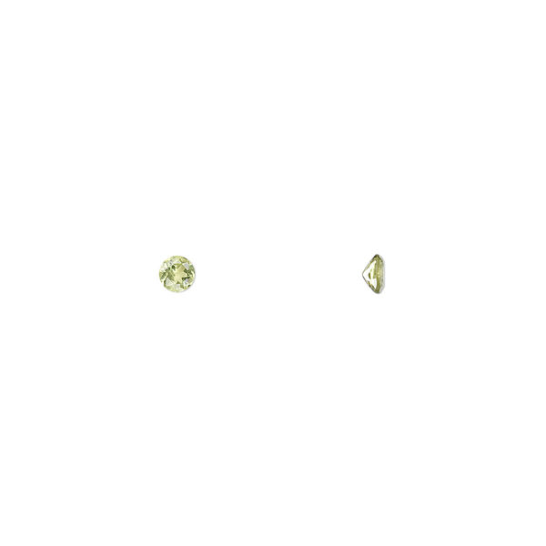 Peridot 1pkg8, hand-cut faceted round gem natural 3mm image number 0