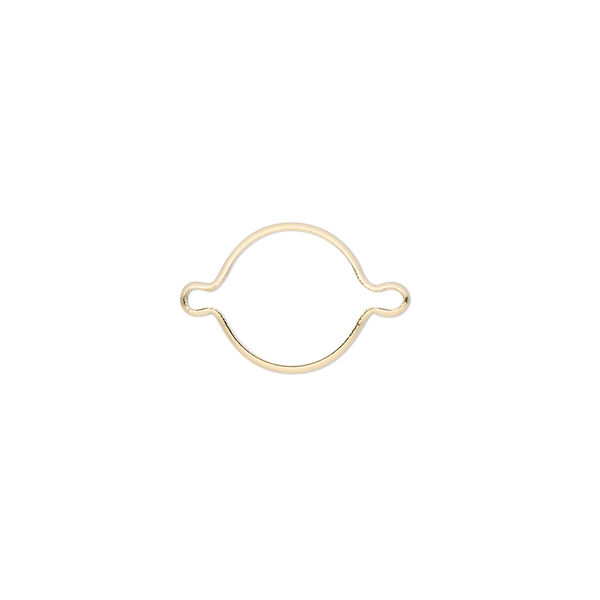 Link, Wrap-Tite®, 14Kt gold, 10mm round setting Sold individually. image number 0