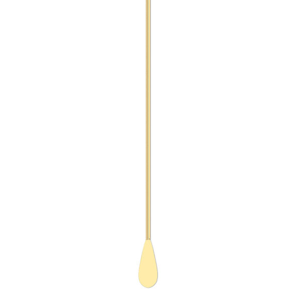 Paddle pin, gold-plated brass, 2-inch teardrop style, 22 gauge. Sold per pkg of 500. image number 0