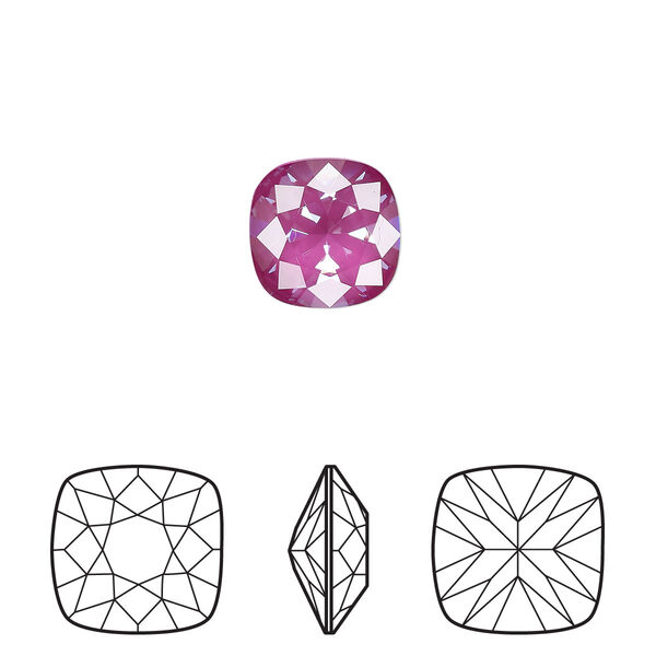 Fancy stone 2pk crystal orchid ignite LacquerPRO, Crystal Passions® 10mm cushion 4470 image number 0