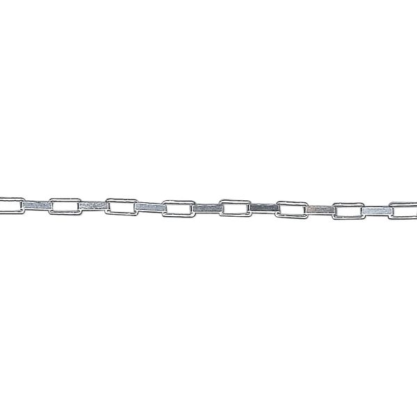 Chain, sterling silver, 1.5mm long box, 18 inches. Sold individually. image number 0