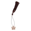 Coffee moonstone 1pkg1, hand-cut top-drilled 2-sided carved flower bead natural 16x16mm image number 1