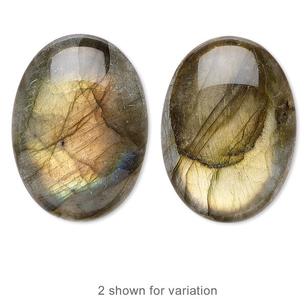 Labradorite 1pkg1, calibrated oval cab natural B grade, 30x22mm image number 0