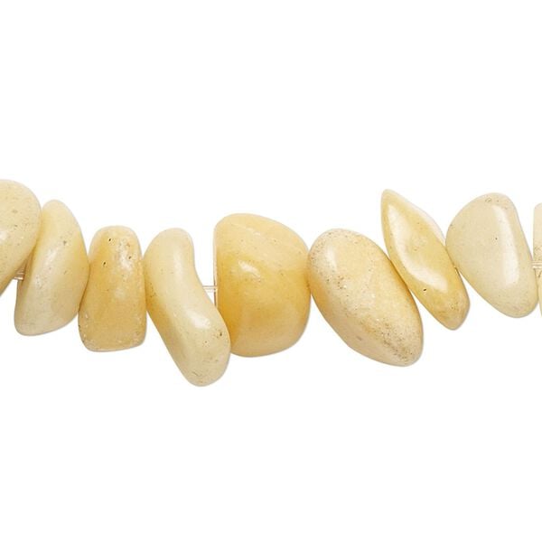 Golden quartzite 1pkg1, chip bead natural 15 inch extra-large image number 0