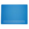 Bead mat, neoprene and silicone, pkg/1, black/blue/white, 20x15-inch rectangle. image number 1