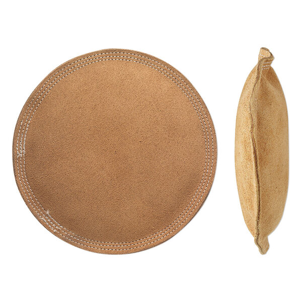 Sandbag, sand and suede, tan, 6-inch round. Sold individually. image number 0