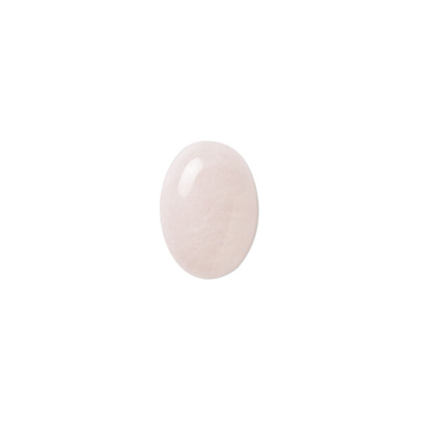 Rose quartz 1pkg6, calibrated oval cab natural 14x10mm image number 0