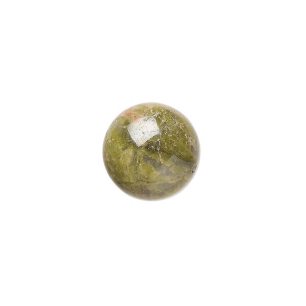 Unakite 1pkg6, calibrated round cab natural 12mm image number 0