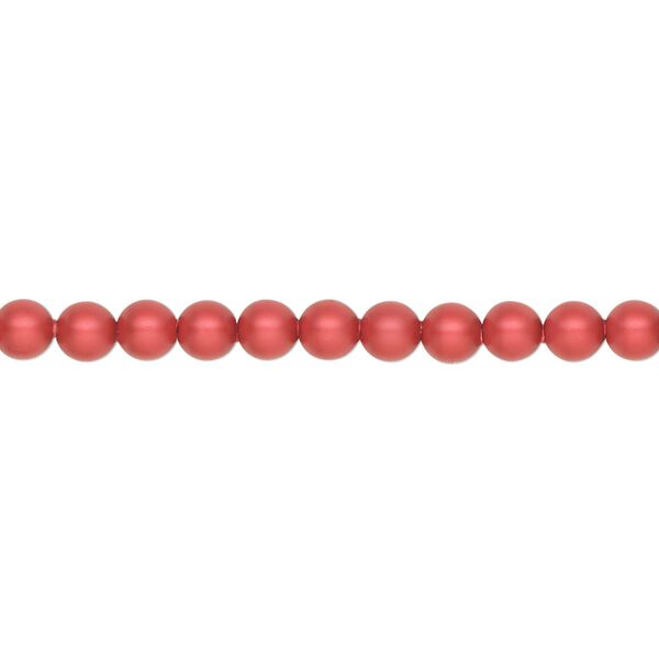 Pearl 500pk rouge, Swarovski® 4mm round 5810 image number 0
