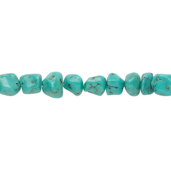 Turquoise 1pkg1, pebble bead B grade, 15.5-16 inch small image number 0