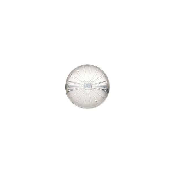 Component, sterling silver, 11mm single-sided round Concho with square and lines design. Sold individually. image number 0