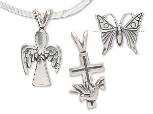 New Sterling Silver Pendants