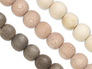 New Unfinished Matte Wood Beads